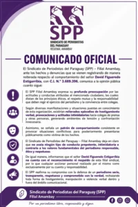 Cronista de Urundey FM denuncia agresión y coacción de un colega en Pedro Juan Caballero