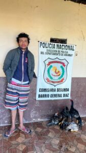 Capturan a alias «Capacete» tras hurtar gallinas del Mercado Municipal de Pedro Juan Caballero