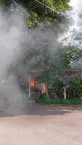 Incendio consumio en su totalidad una vivienda en Pedro Juan.
