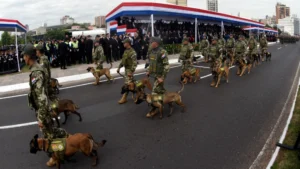 Postales del desfile militar en honor a la Independencia de Paraguay