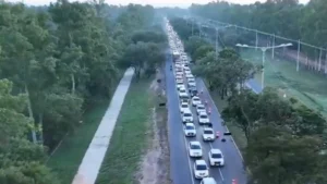 Obras del MOPC para el corredor vial y falta de alternativas provocan caos en la autopista Silvio Pettirossi
