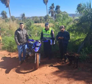 Recuperan en Zanja Pytã una motocicleta que fue hurtada a un ingeniero agrónomo