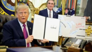 Trump le cambia el nombre al lago Ontario en medio de la guerra comercial entre EE.UU. y Canadá