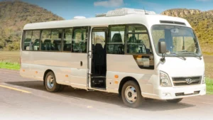 Cruce Pedrozo: Habilitan “minibus inclusivo” para peatones