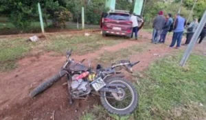 Motociclista fallece tras aparatosa caída en un camino vecinal de la comunidad indígena Yvy Pyté