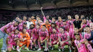 Galarza es campeón con Messi en el Inter Miami