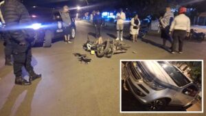 Joven motociclista resulta herido tras colisionar contra una camioneta en el barrio San Blas
