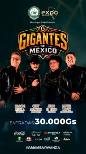 GIGANTES DE MÉXICO LLEGA A LA EXPO AMAMBAY 2026 CON TODO EL RITMO Y LA ALEGRÍA